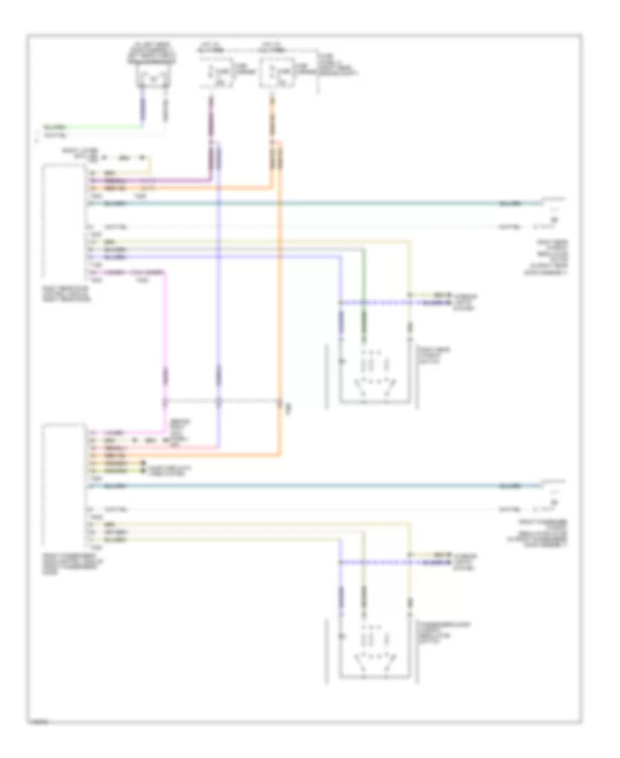 Power Windows Wiring Diagram 2 of 2 for Audi Q7 Premium 2013