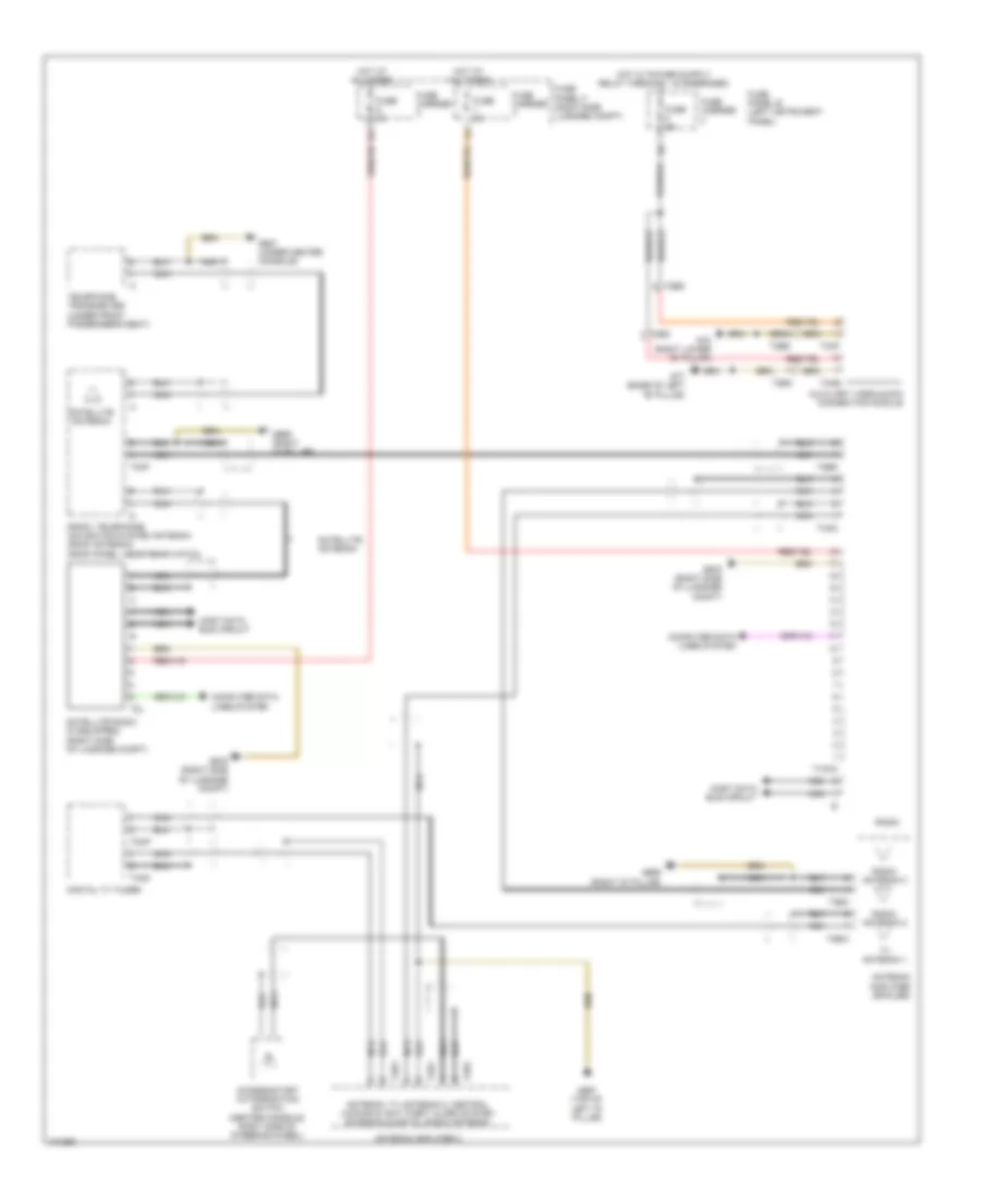 Radio Wiring Diagram Bose 2 of 2 for Audi Q7 Premium 2013