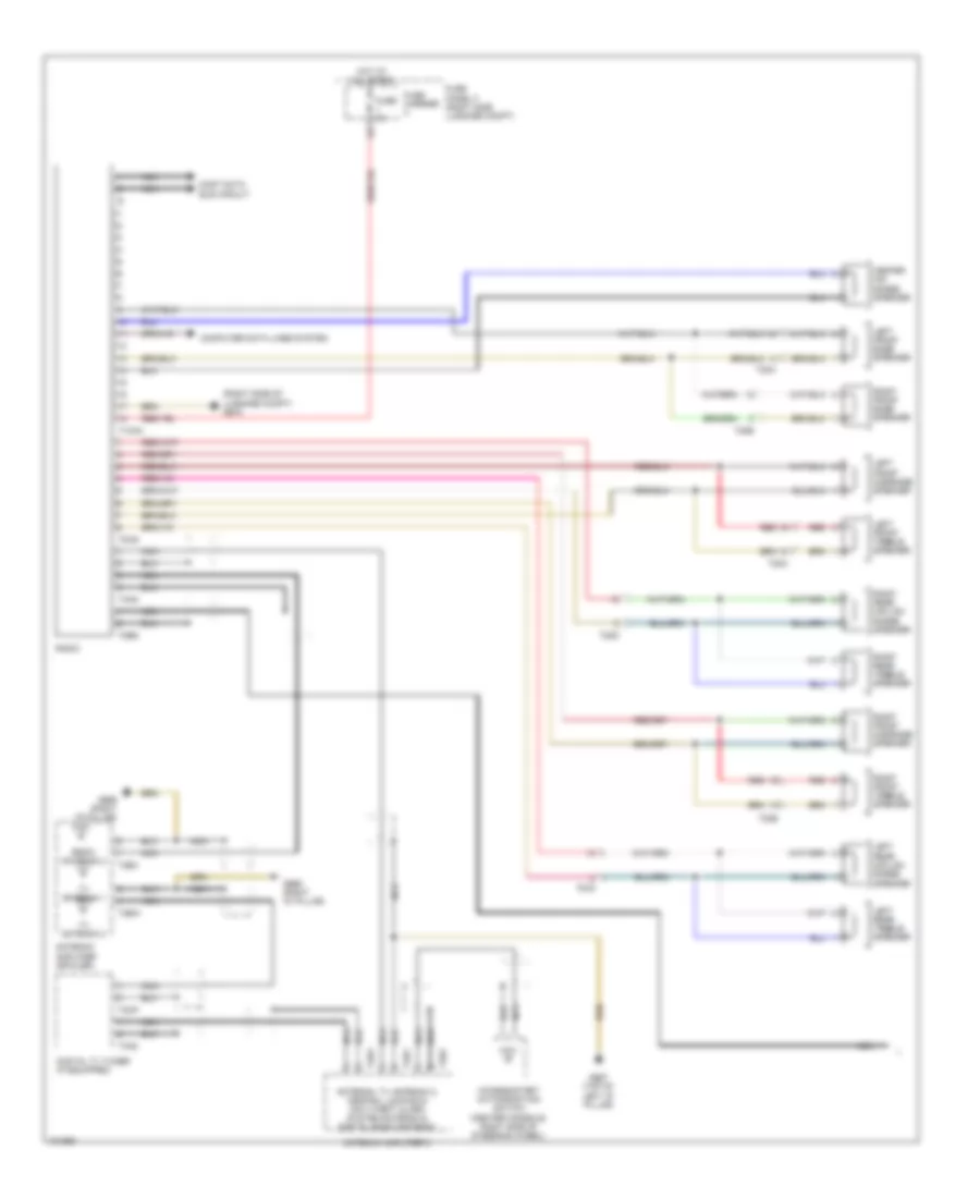 Radio Wiring Diagram, Standard (1 of 2) for Audi Q7 Premium 2013