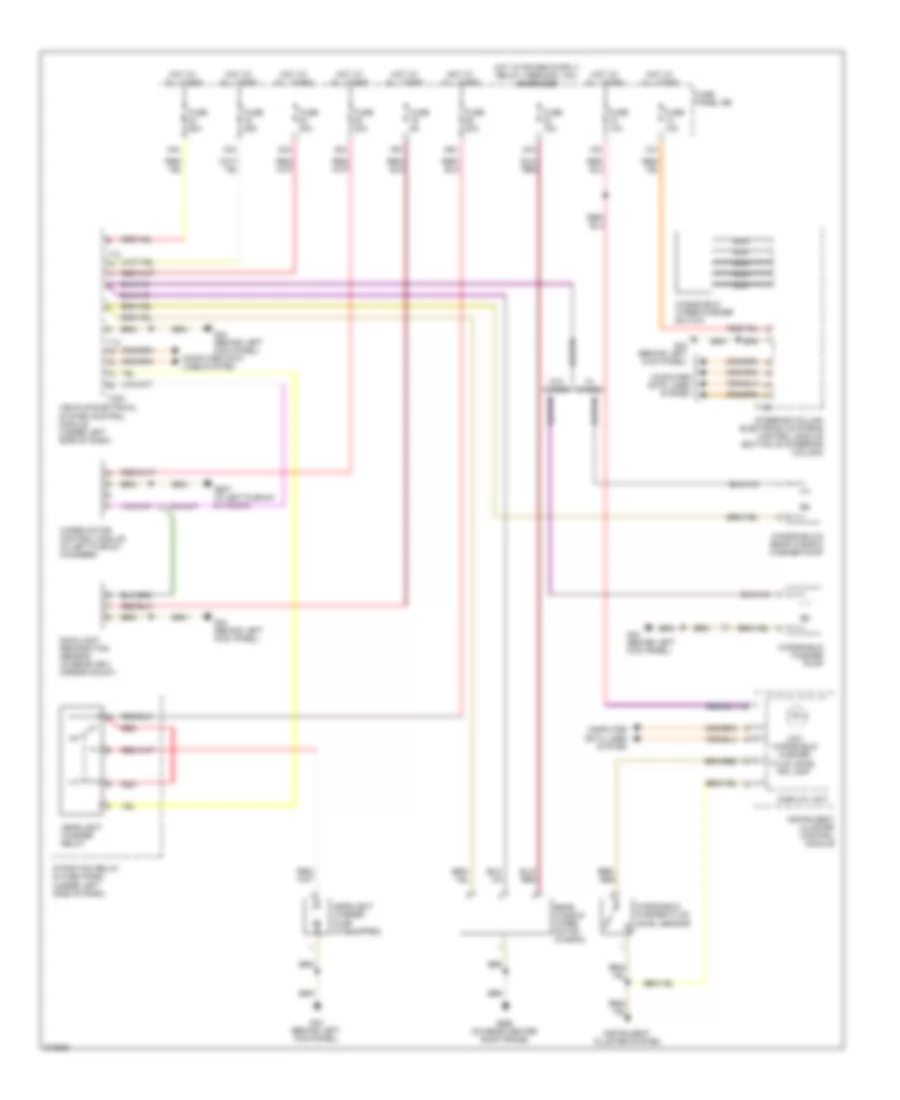 Электросхема стеклоочистителя, дворников и омывателя для Audi A6 2009