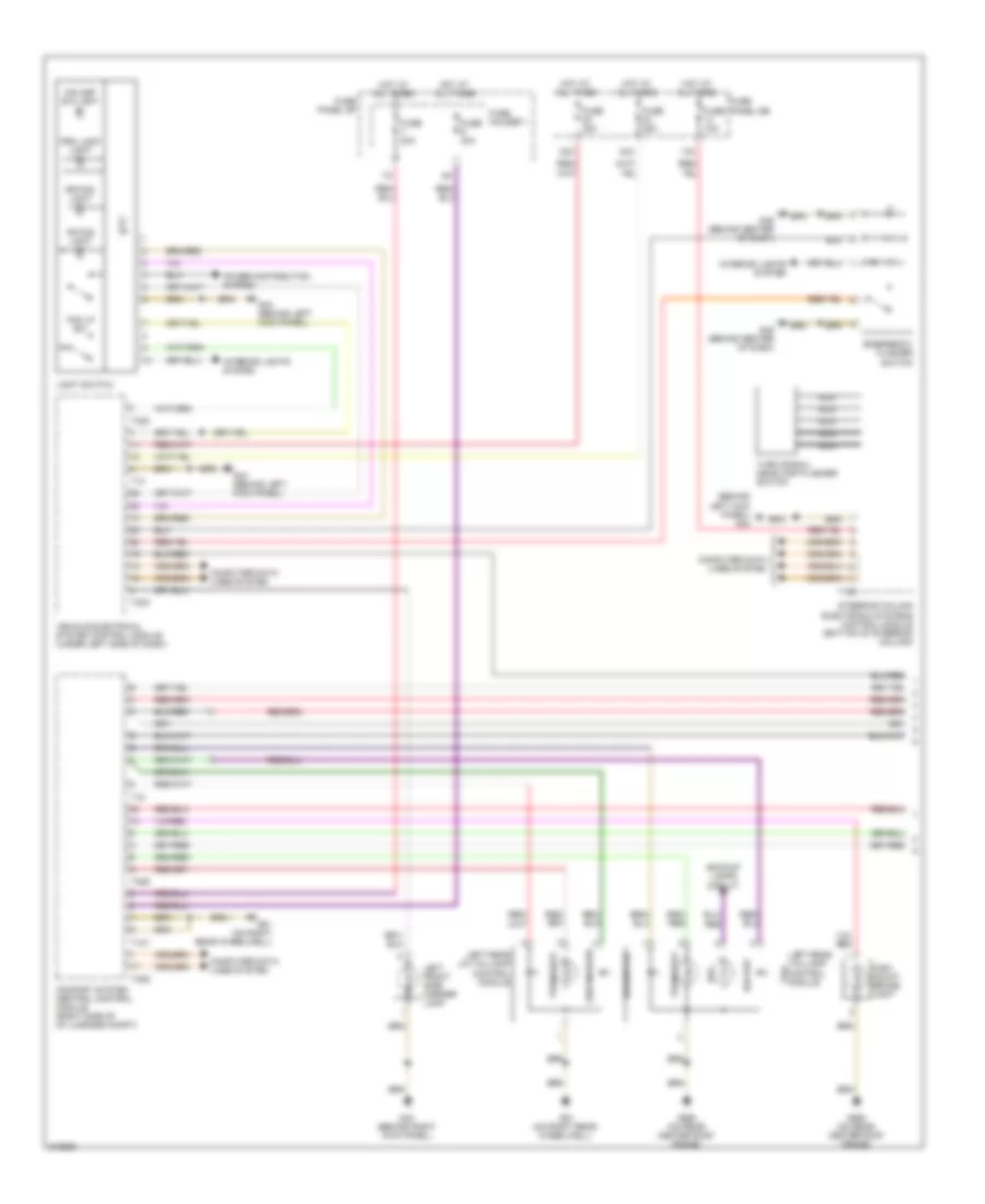 Exterior Lamps Wiring Diagram Wagon 1 of 2 for Audi A6 2009