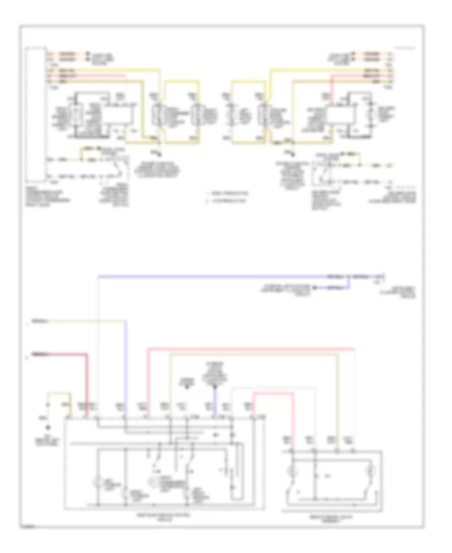 Courtesy Lamps Wiring Diagram (2 of 2) for Audi A6 2009