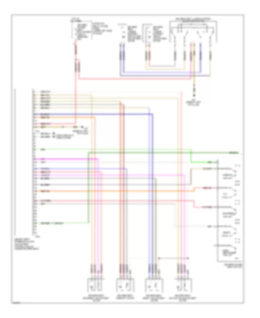 Memory Systems Wiring Diagram 1 of 3 for Audi A6 2009