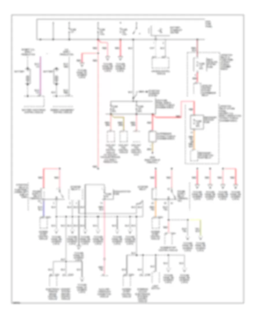 Power Distribution Wiring Diagram 1 of 6 for Audi A6 2009