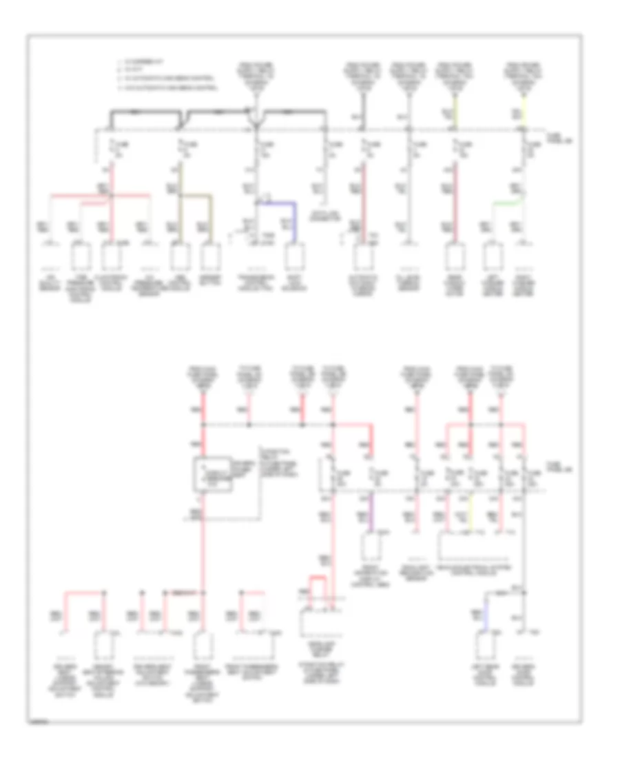 Power Distribution Wiring Diagram (2 of 6) for Audi A6 2009