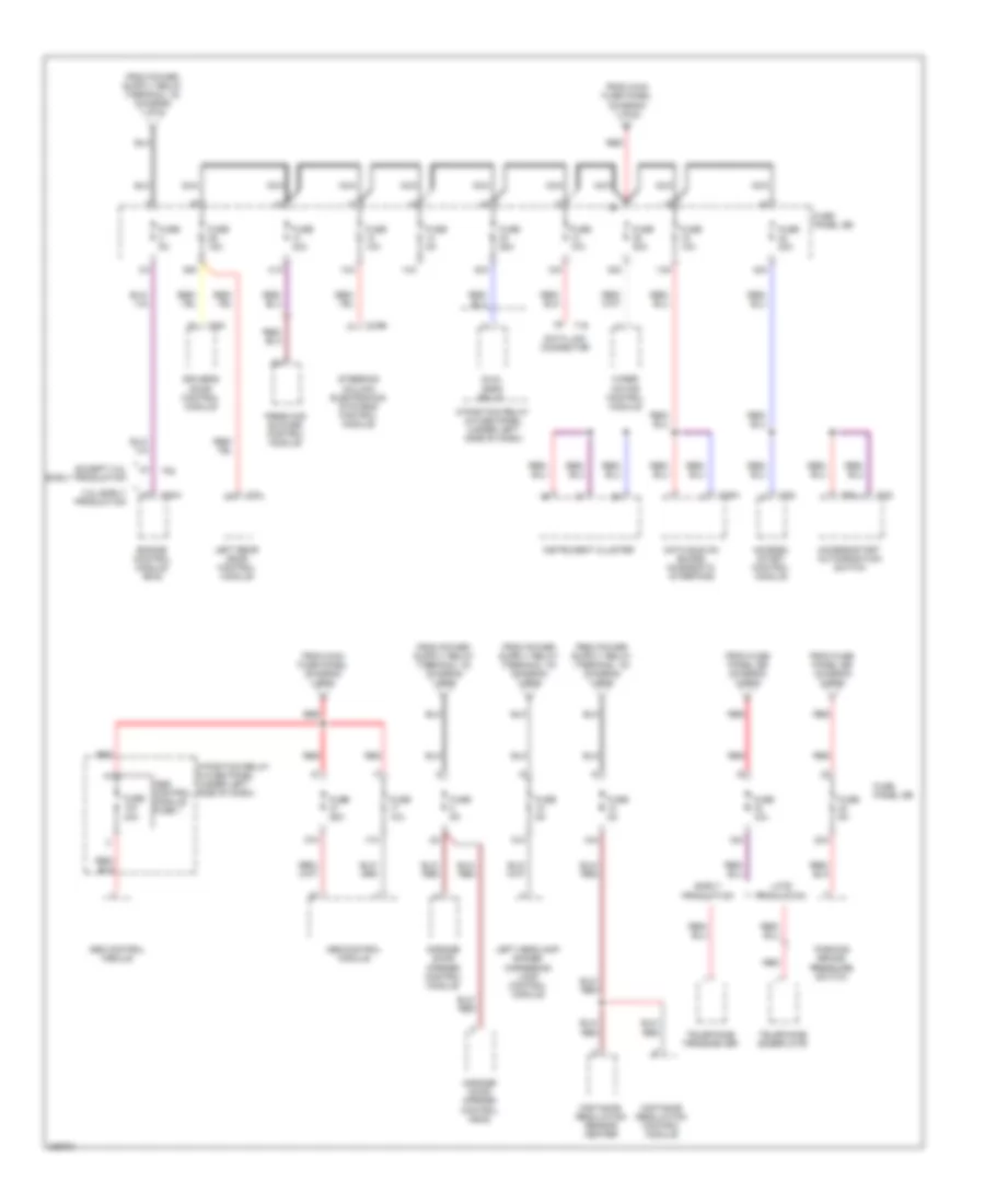 Power Distribution Wiring Diagram 3 of 6 for Audi A6 2009