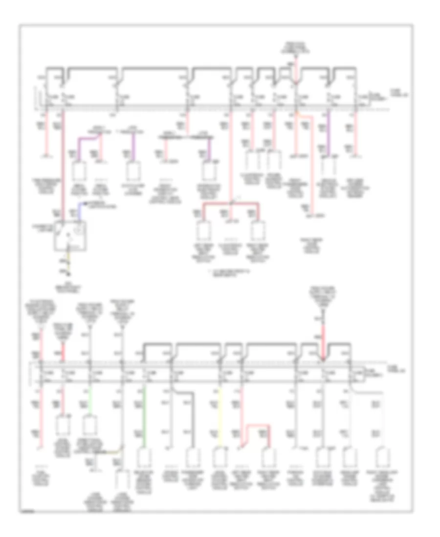 Power Distribution Wiring Diagram 4 of 6 for Audi A6 2009