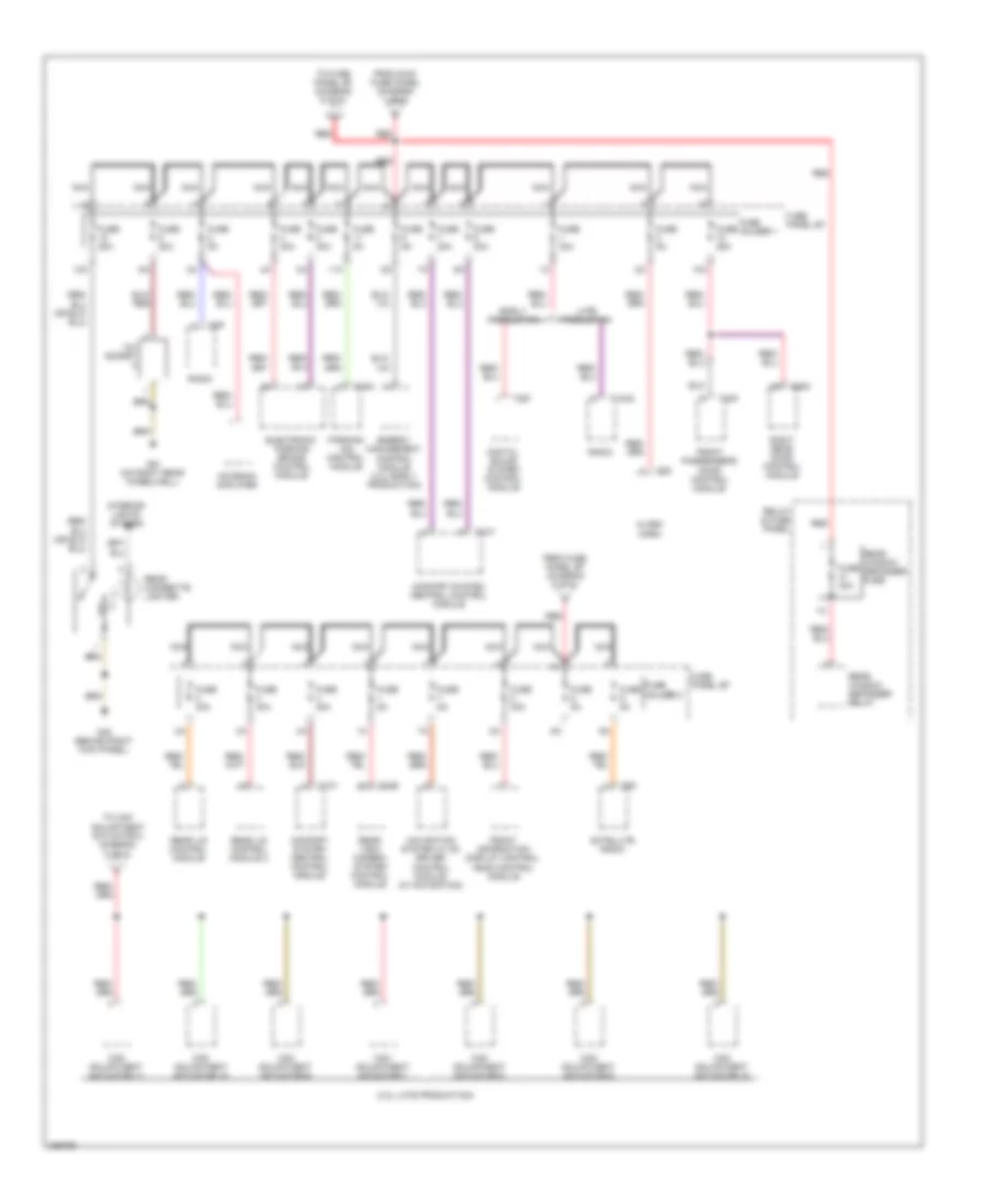 Power Distribution Wiring Diagram 5 of 6 for Audi A6 2009