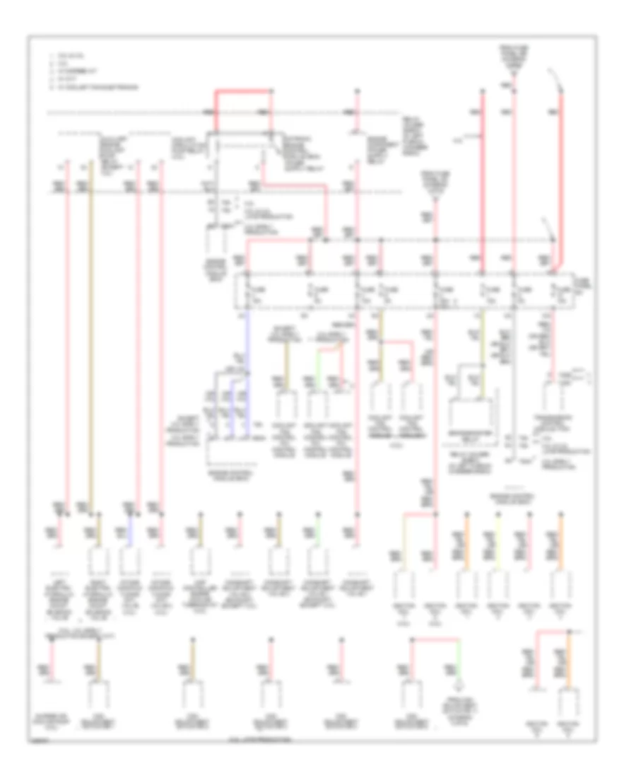 Power Distribution Wiring Diagram 6 of 6 for Audi A6 2009