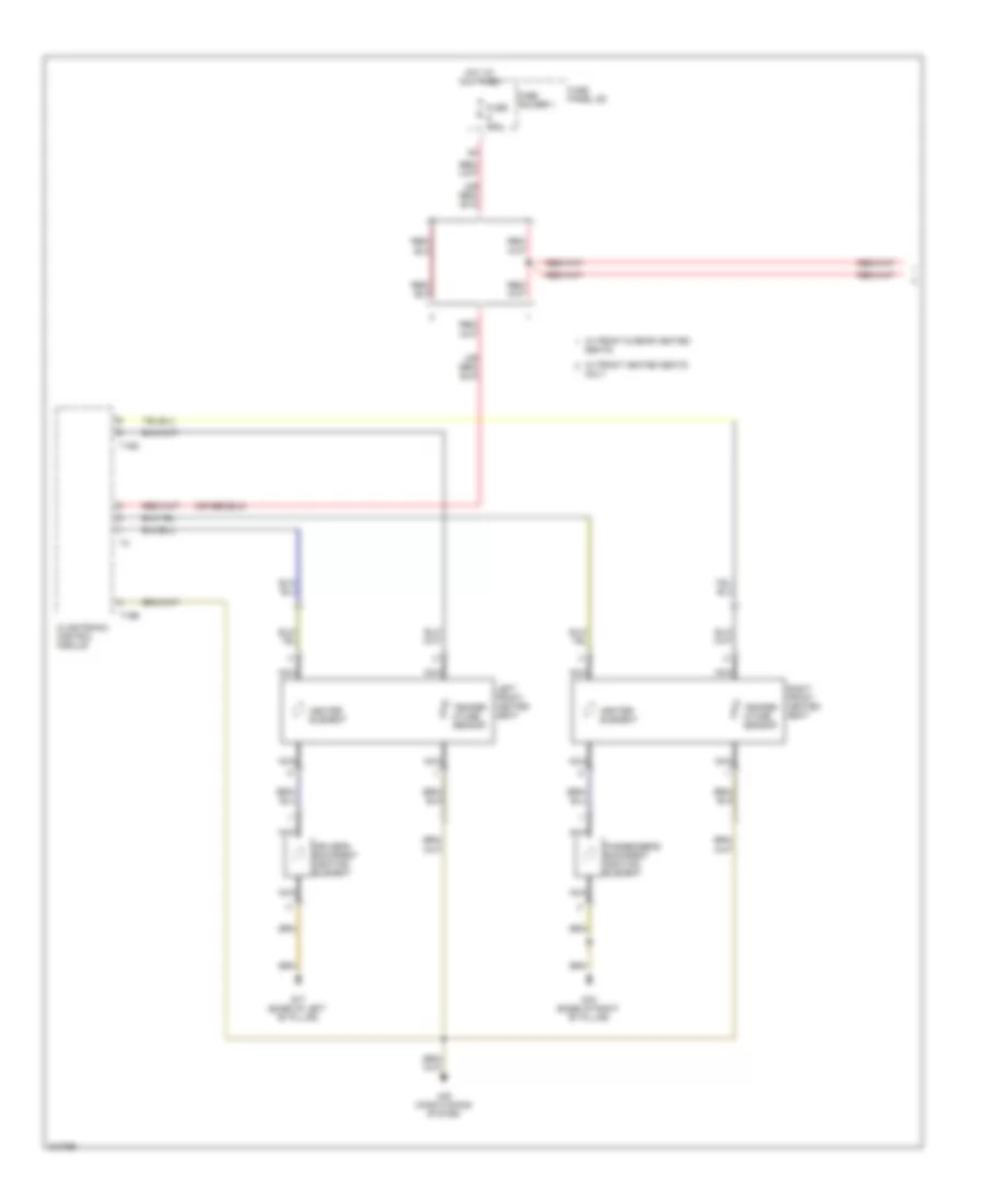 Heated Seats Wiring Diagram 1 of 2 for Audi A6 2009