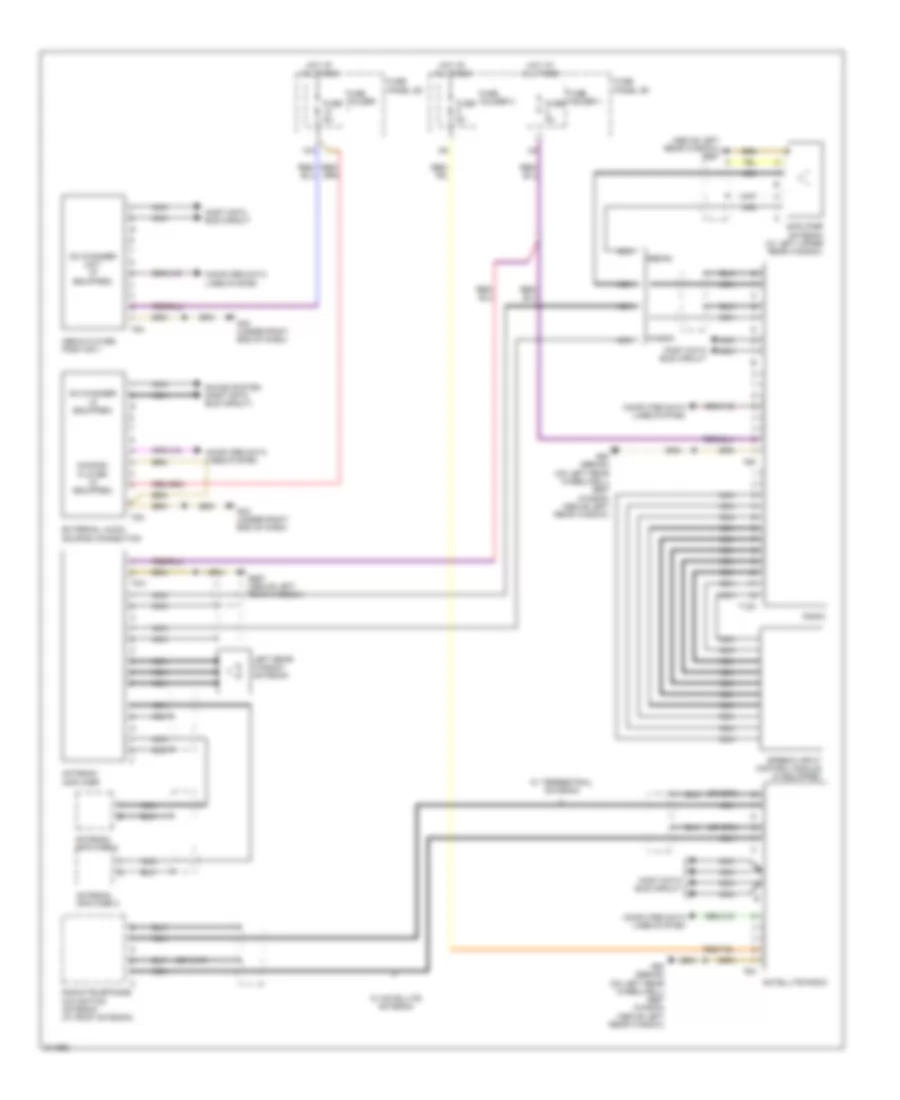 Radio Wiring Diagram, Early Production with 6-Channel DSP (2 of 2) for Audi A6 2009