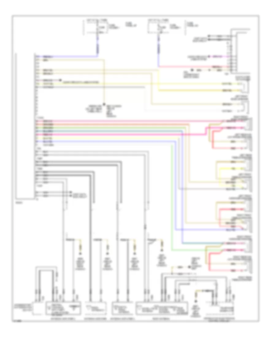 Radio Wiring Diagram, Late Production with 6-Channel DSP for Audi A6 2009