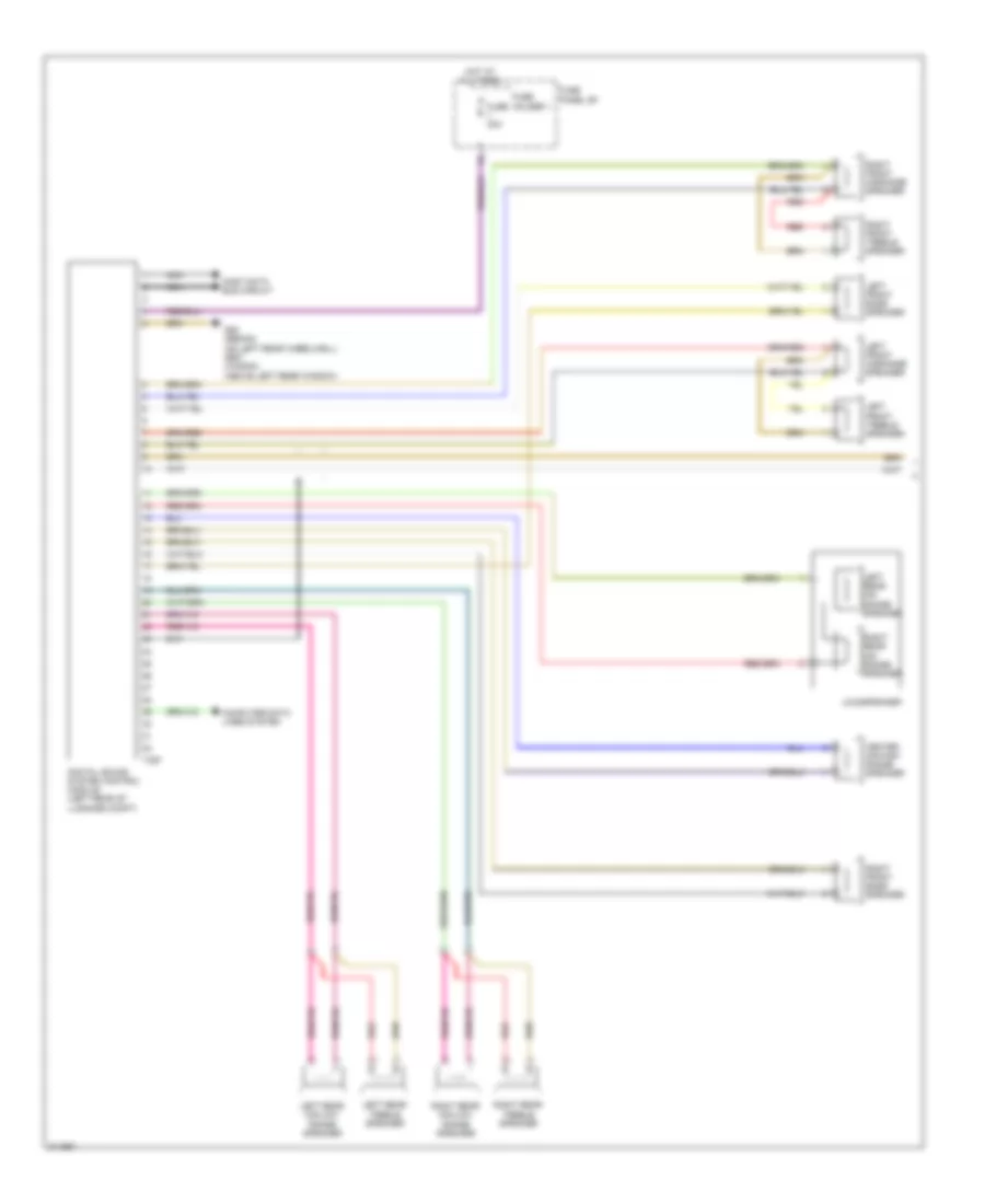 Radio Wiring Diagram, Late Production with Bose (1 of 2) for Audi A6 2009