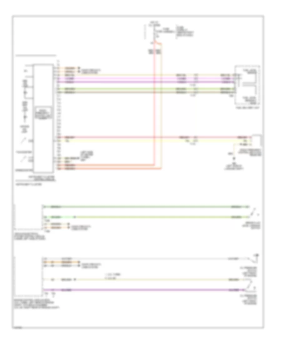 Instrument Cluster Wiring Diagram for Audi S4 Prestige 2014