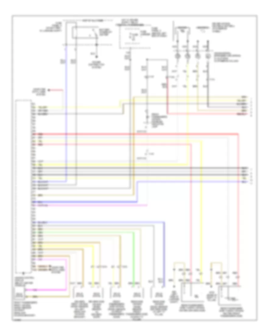Supplemental Restraints Wiring Diagram 1 of 3 for Audi S4 Prestige 2014