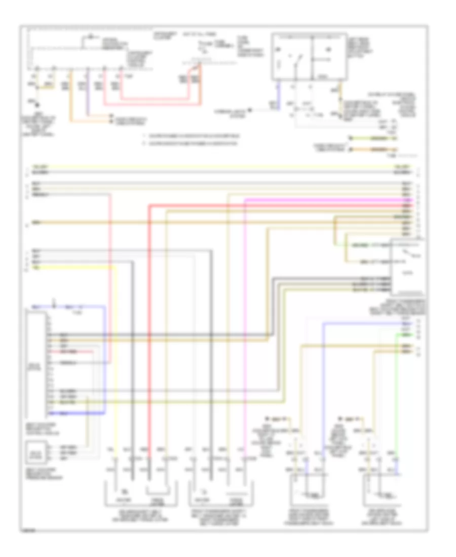 Supplemental Restraints Wiring Diagram 2 of 3 for Audi S5 4 2 2011