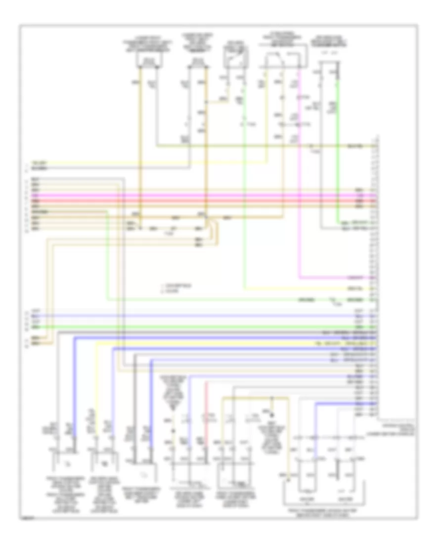 Supplemental Restraints Wiring Diagram 3 of 3 for Audi S5 4 2 2011