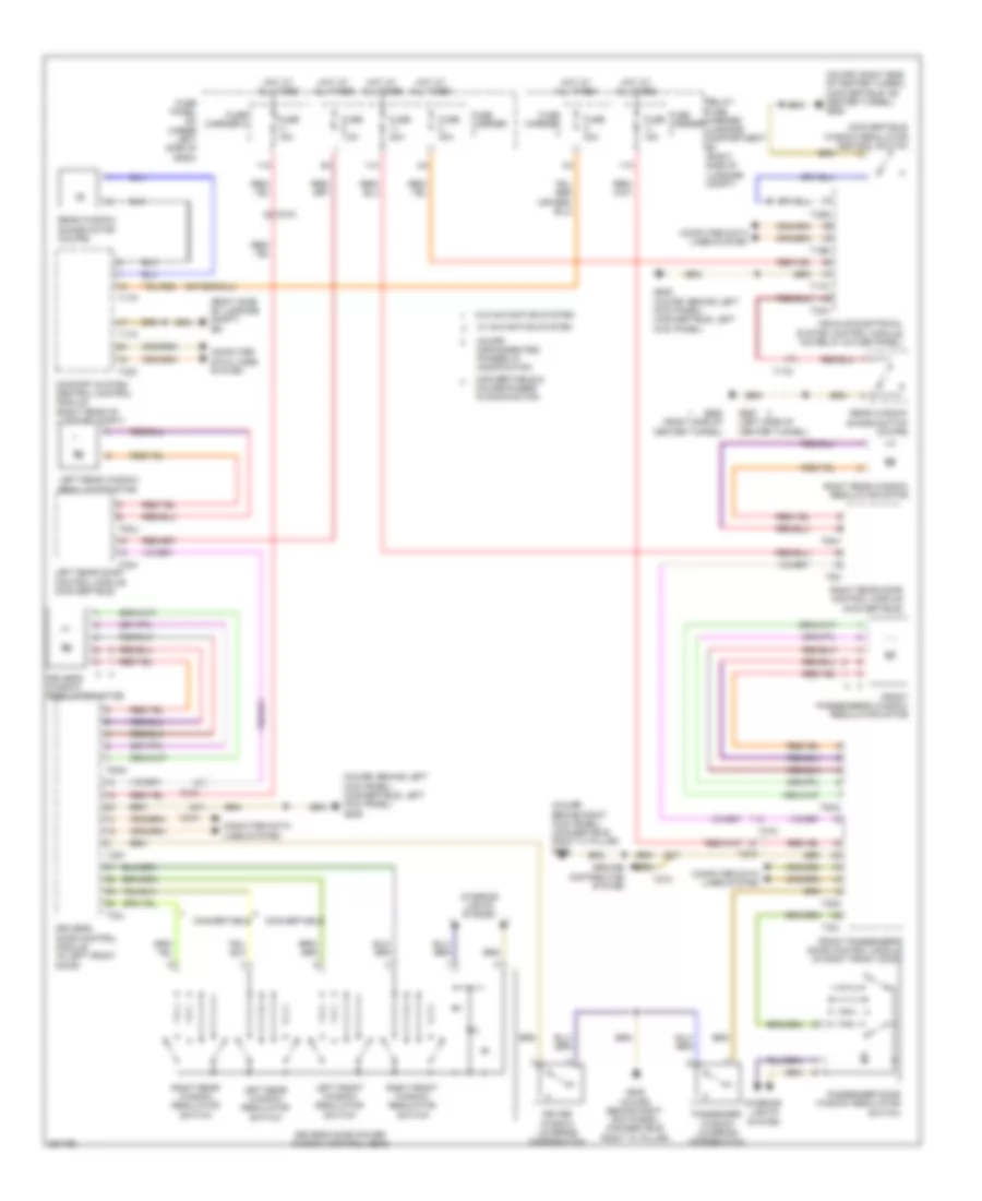 Power Windows Wiring Diagram for Audi S5 4 2 2011