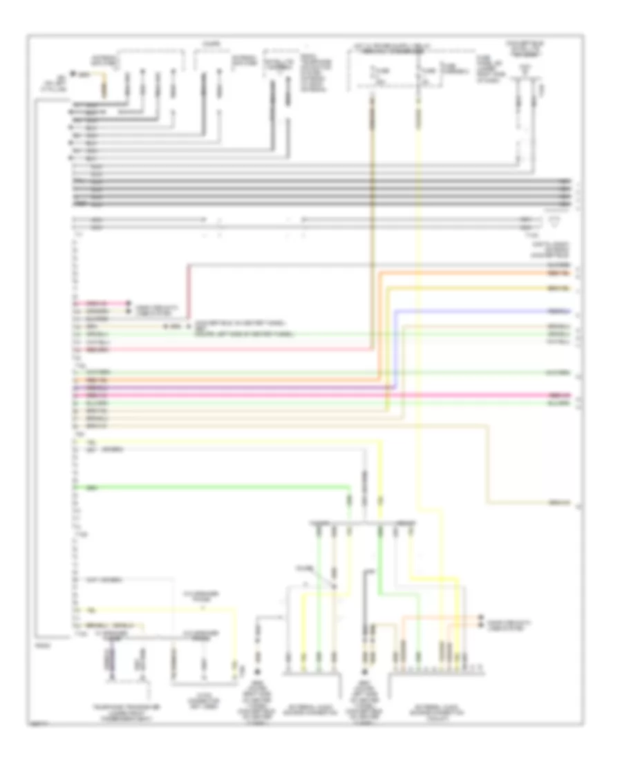 Radio Wiring Diagram, Basic Infotainment (1 of 2) for Audi S5 4.2 2011