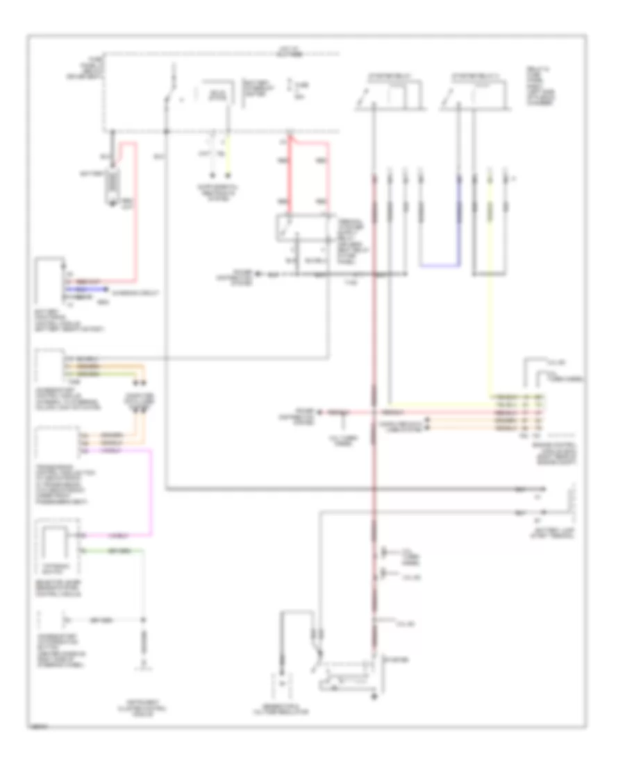 Starting Wiring Diagram for Audi Q7 Premium Plus 2013