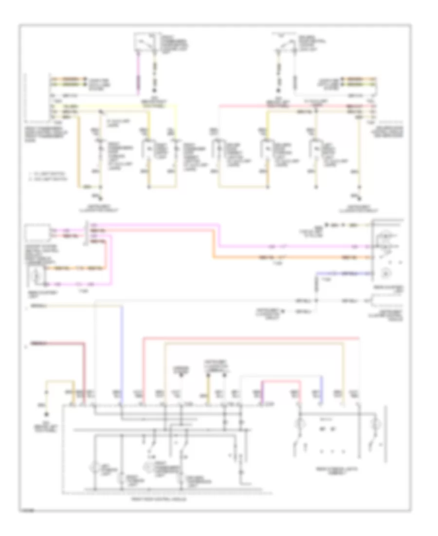 Courtesy Lamps Wiring Diagram 2 of 2 for Audi Q7 Premium Plus 2013