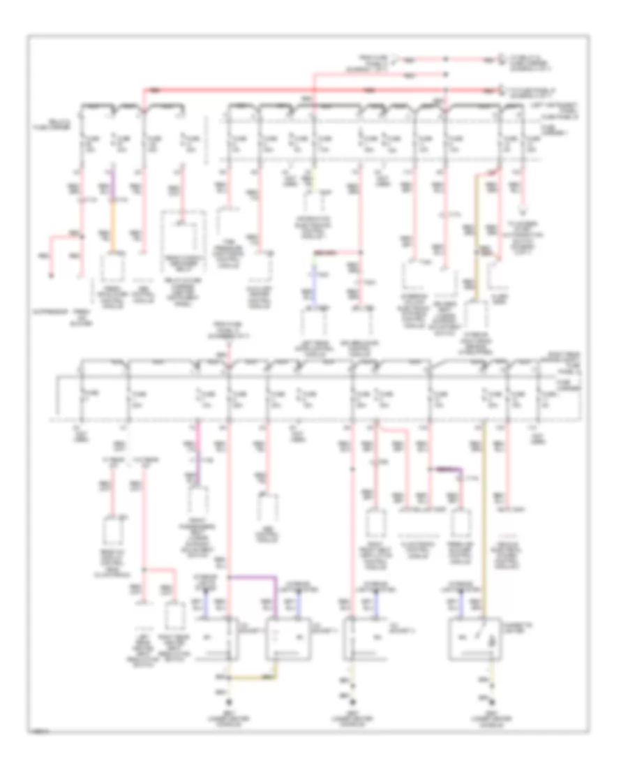 3.0L SC, Power Distribution Wiring Diagram (2 of 7) for Audi Q7 Premium Plus 2013