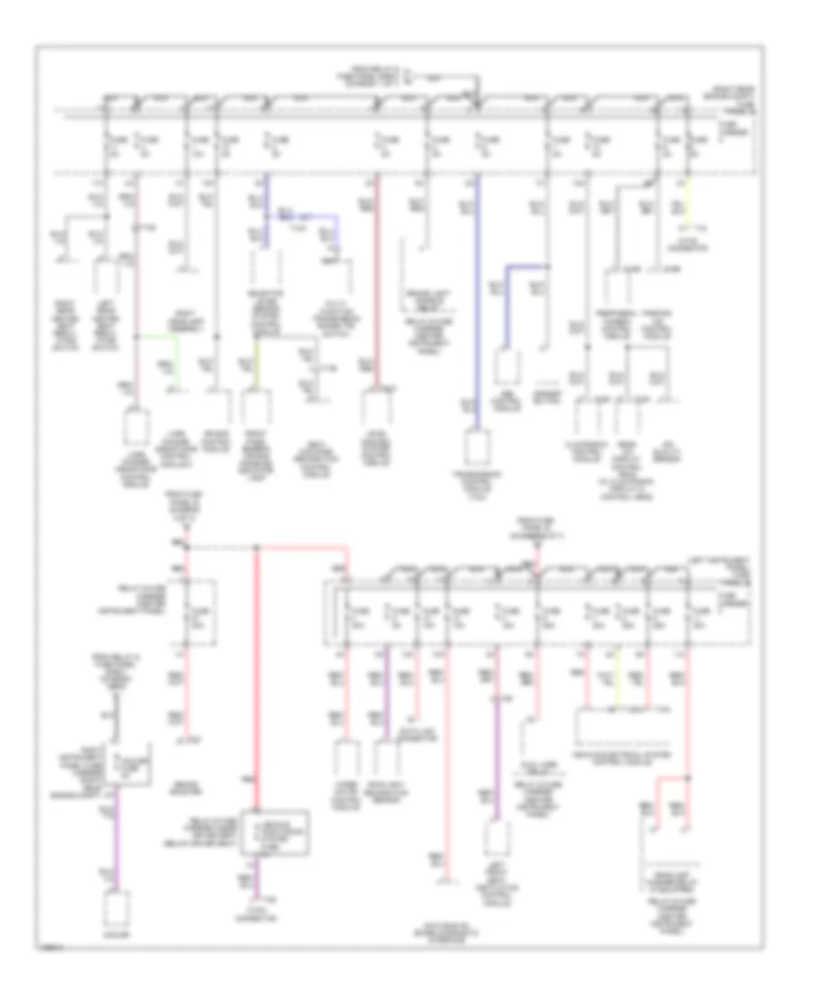 3.0L SC, Power Distribution Wiring Diagram (3 of 7) for Audi Q7 Premium Plus 2013