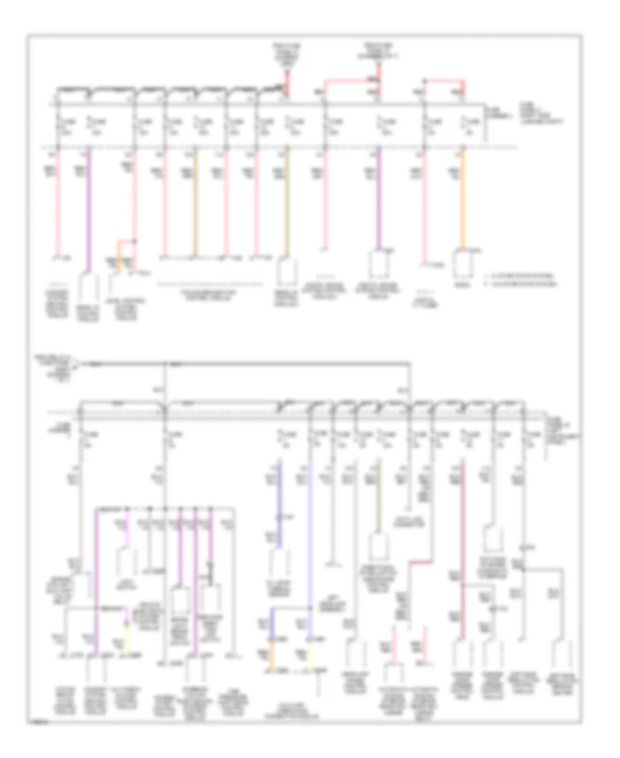 3.0L SC, Power Distribution Wiring Diagram (5 of 7) for Audi Q7 Premium Plus 2013