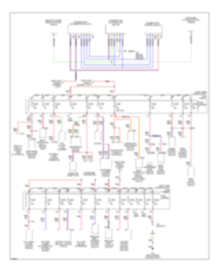 3.0L SC, Power Distribution Wiring Diagram (6 of 7) for Audi Q7 Premium Plus 2013