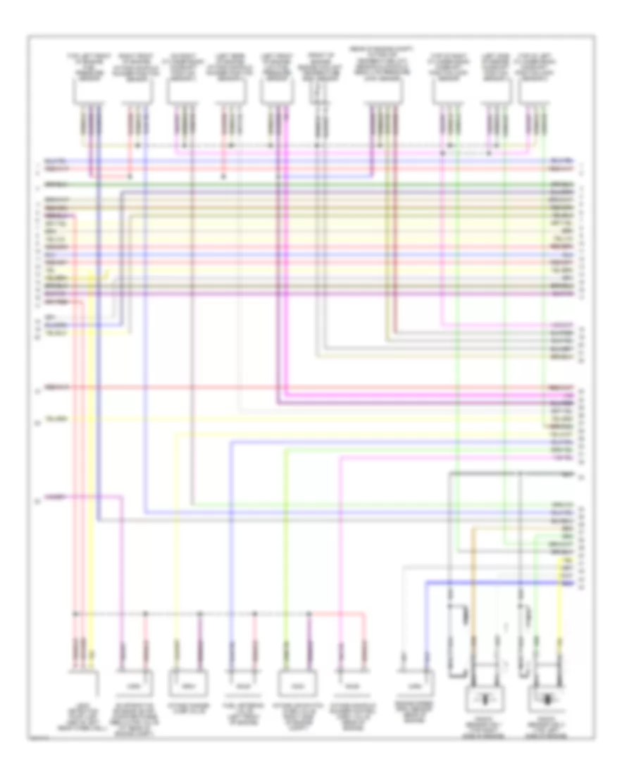 3.2L, Engine Performance Wiring Diagram, Early Production (2 of 4) for Audi A6 Avant Quattro 2009