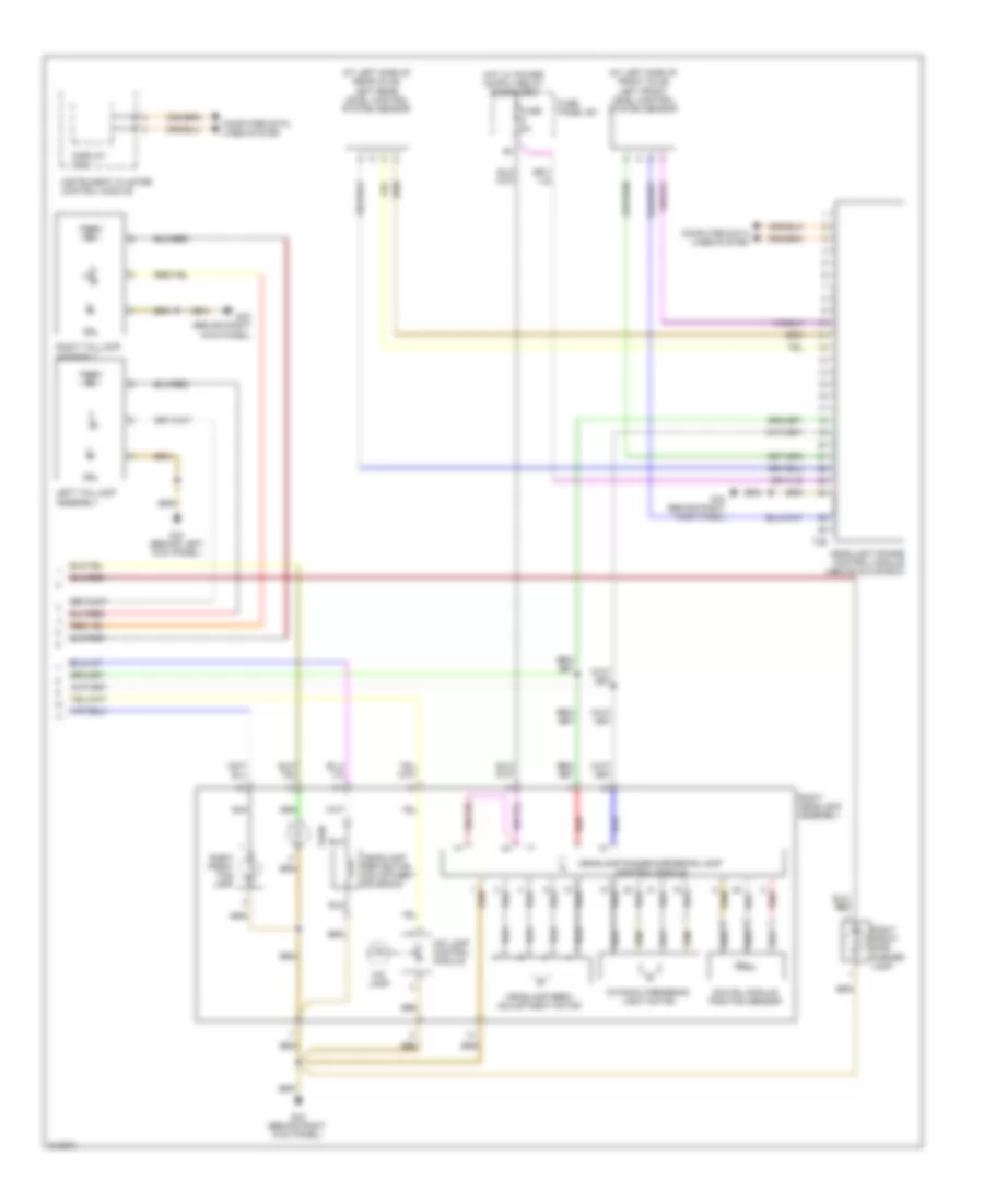 Headlights Wiring Diagram, with Adaptive Headamps (2 of 2) for Audi A6 Avant Quattro 2009