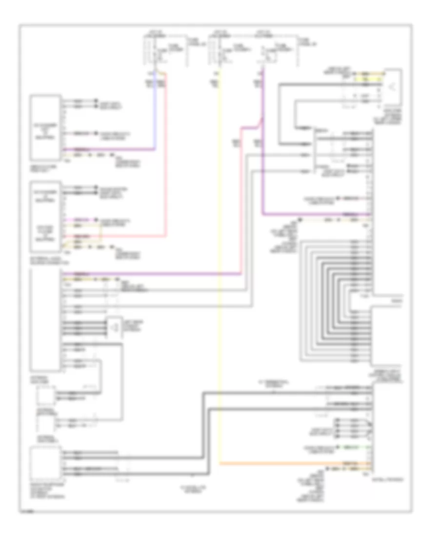Radio Wiring Diagram, Early Production with Bose (2 of 2) for Audi A6 Avant Quattro 2009