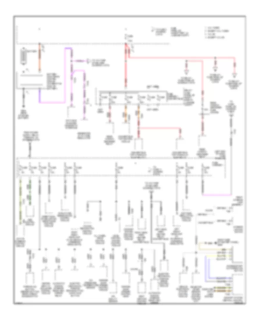 Power Distribution Wiring Diagram 1 of 9 for Audi S5 Premium Plus 2014