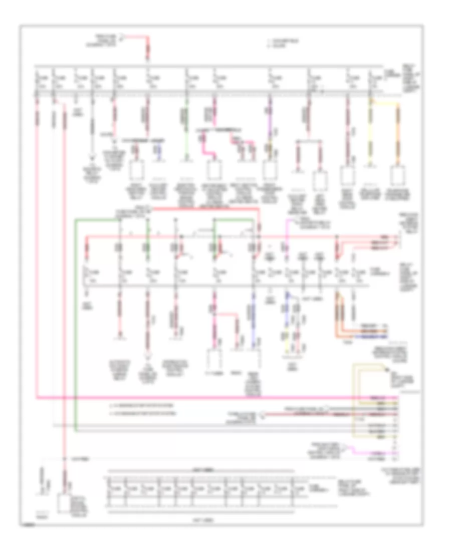 Power Distribution Wiring Diagram 3 of 9 for Audi S5 Premium Plus 2014