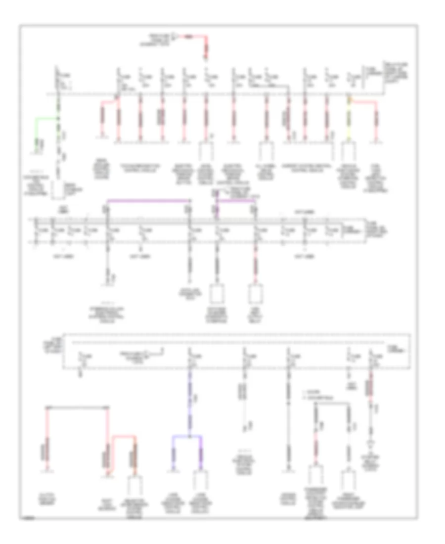 Power Distribution Wiring Diagram 9 of 9 for Audi S5 Premium Plus 2014