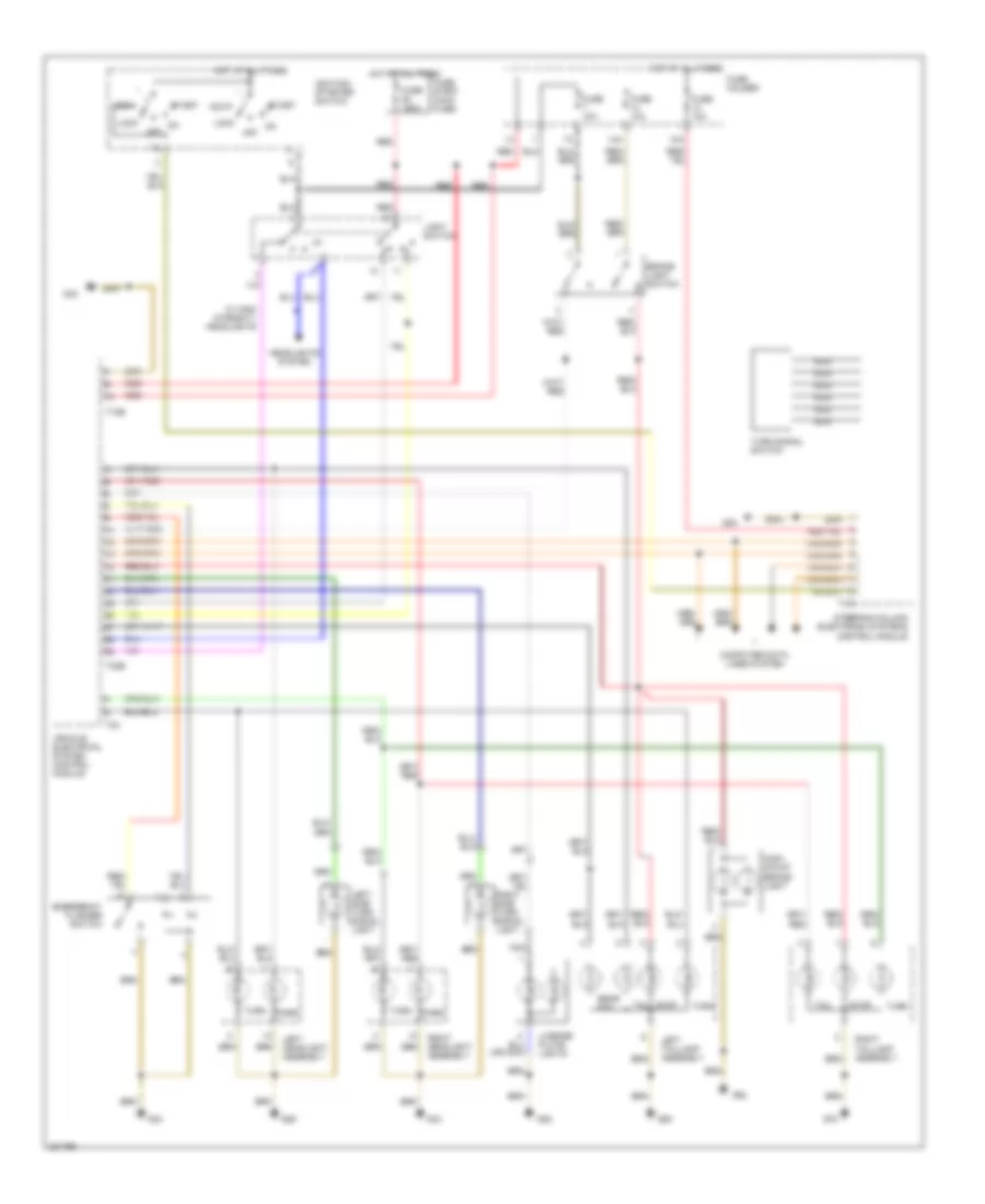 Exterior Lamps Wiring Diagram, Avant Early Production (Low Line) for Audi S4 Quattro 2005