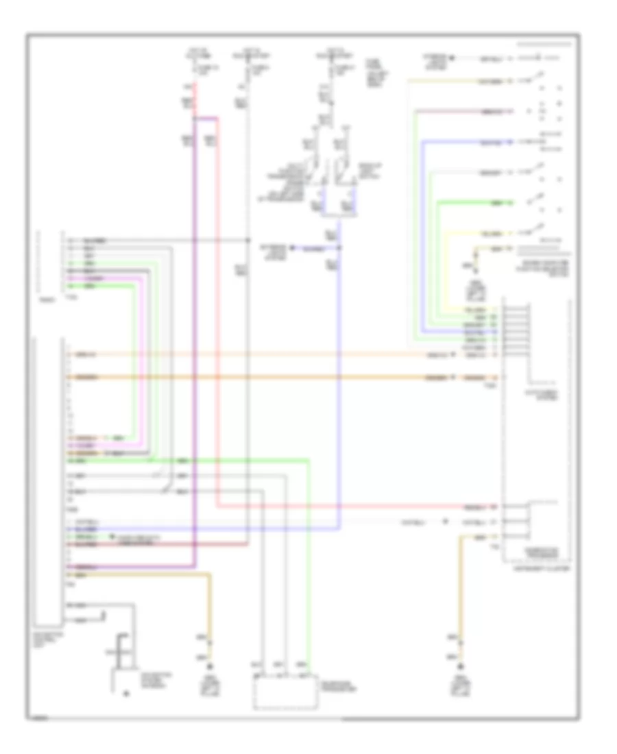 Navigation Wiring Diagram for Audi A6 2000