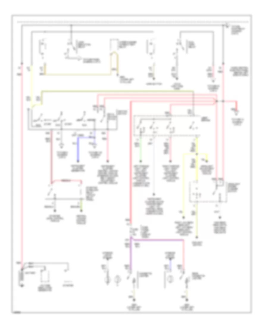 Power Distribution Wiring Diagram 1 of 3 for Audi A6 2000