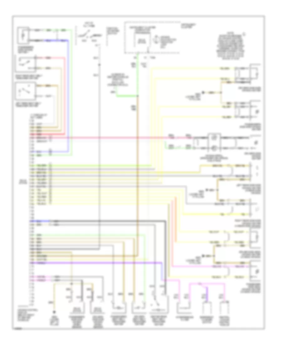 Supplemental Restraints Wiring Diagram for Audi A6 2000