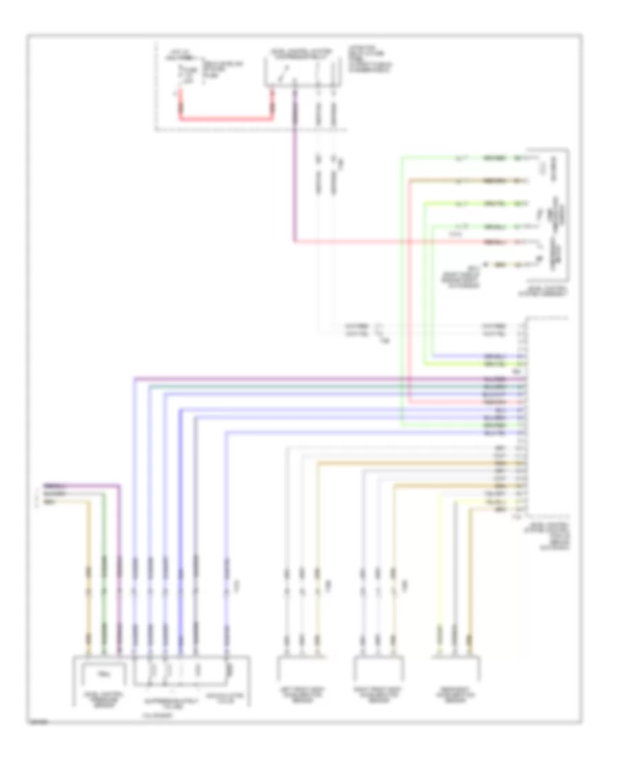 Electronic Suspension Wiring Diagram 2 of 2 for Audi S6 2011