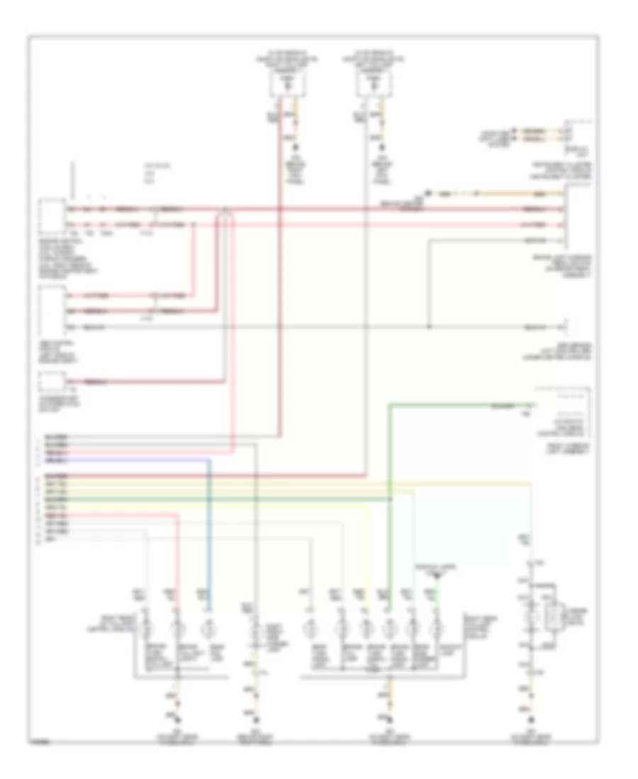 Exterior Lamps Wiring Diagram 2 of 2 for Audi S6 2011