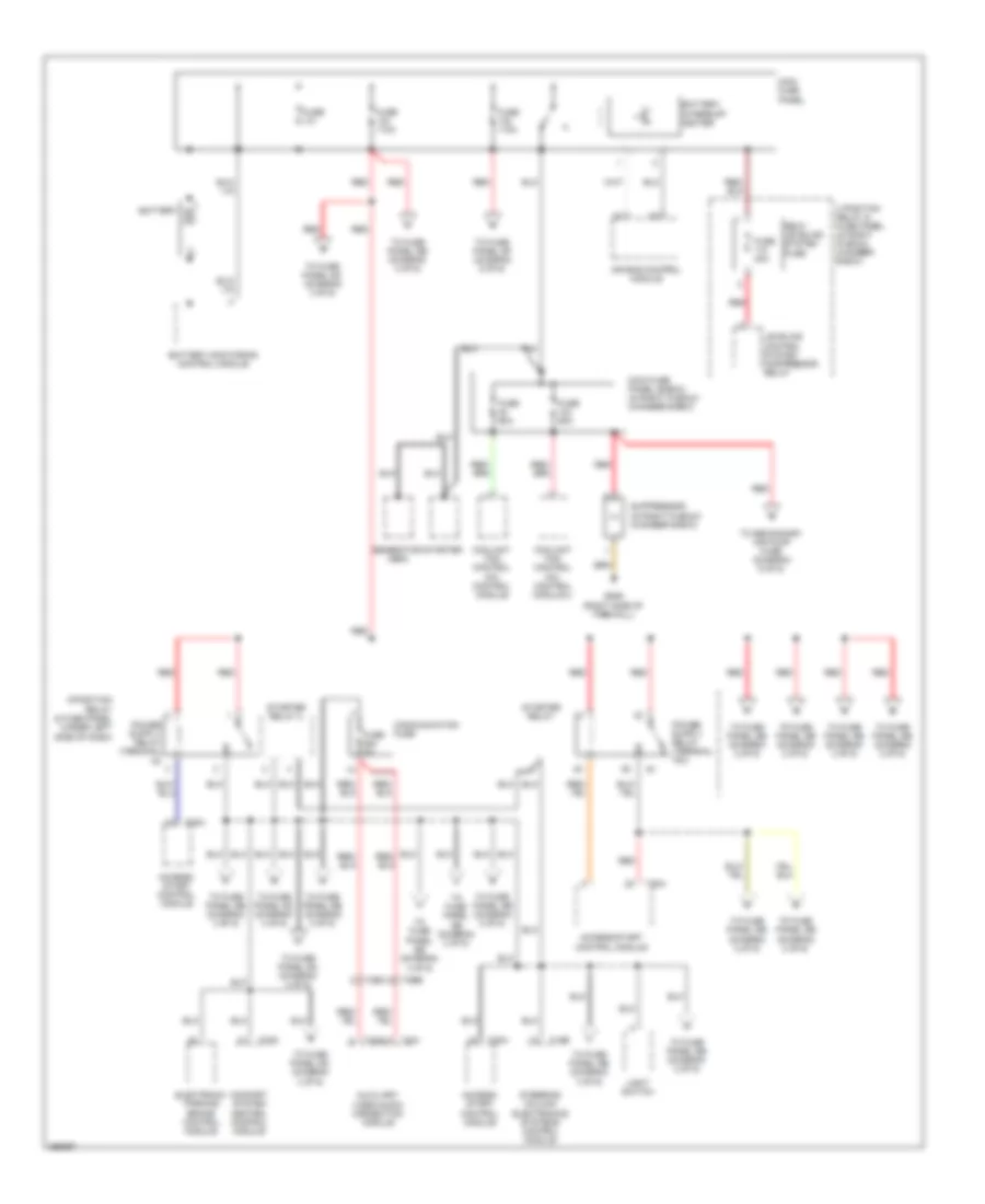 Power Distribution Wiring Diagram 1 of 6 for Audi S6 2011