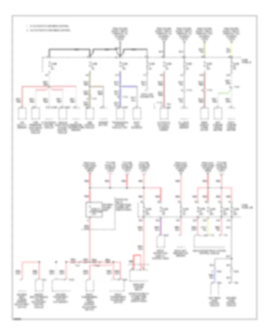 Power Distribution Wiring Diagram 2 of 6 for Audi S6 2011