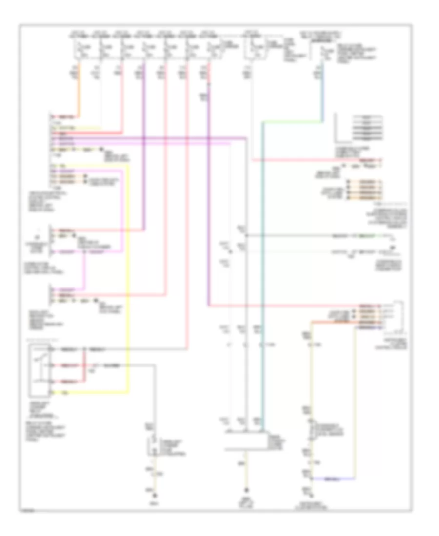 Wiper Washer Wiring Diagram for Audi Q7 Prestige 2013