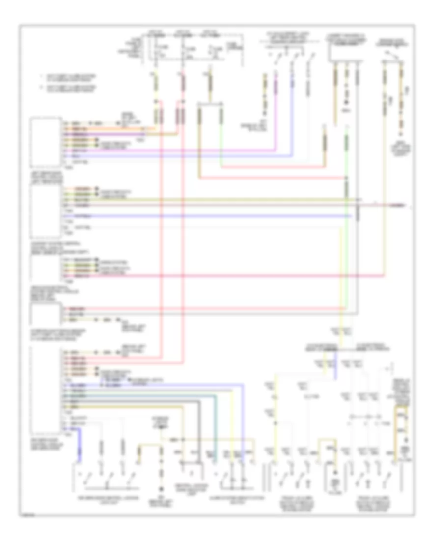 Anti theft Wiring Diagram 1 of 2 for Audi Q7 Prestige 2013