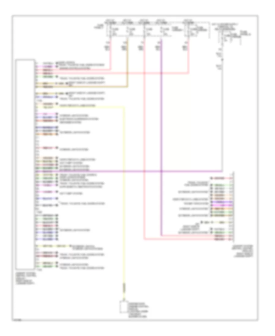 Comfort System Central Control Module Wiring Diagram for Audi Q7 Prestige 2013