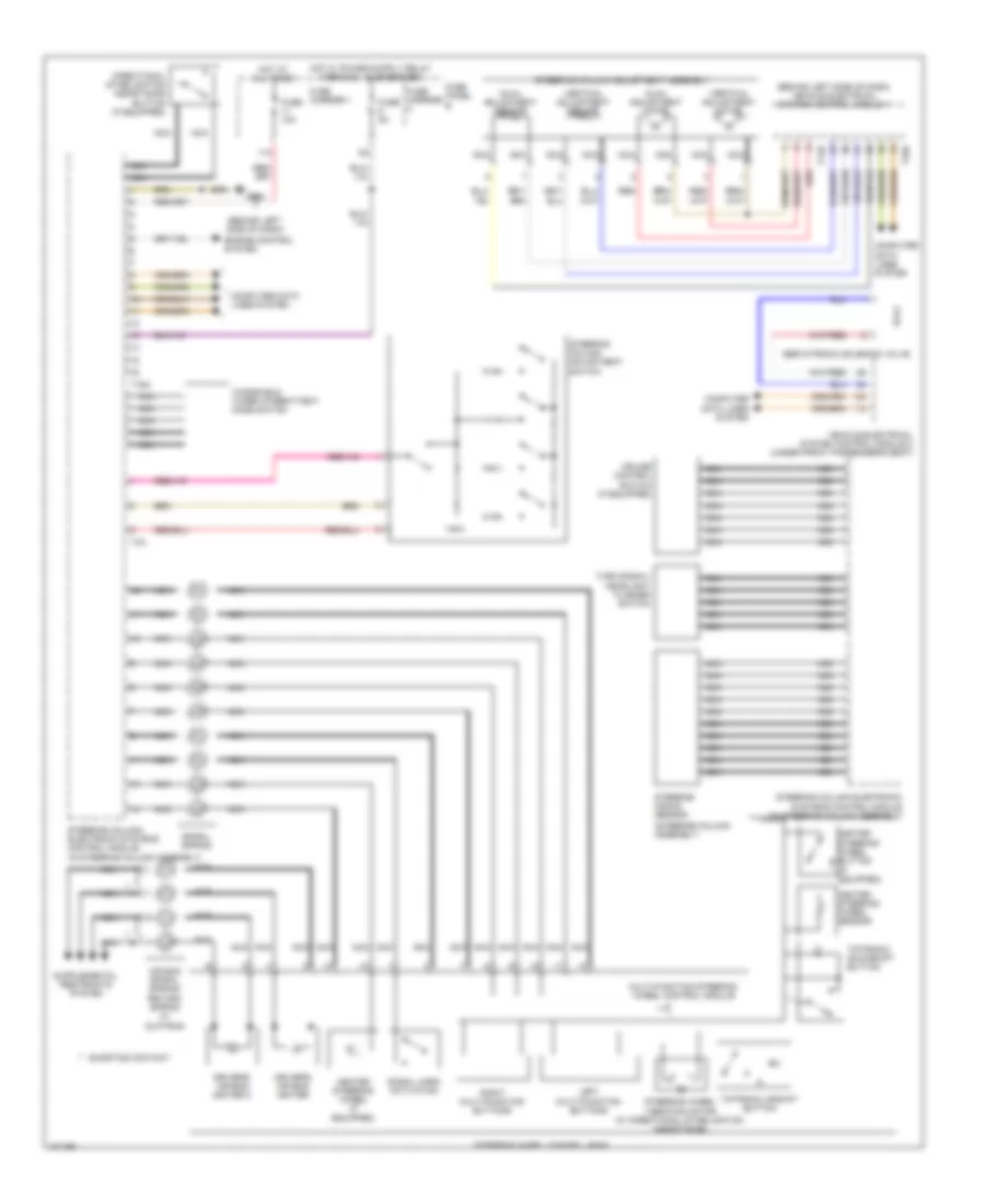 Steering Column Electronic Systems Control Module Wiring Diagram for Audi Q7 Prestige 2013