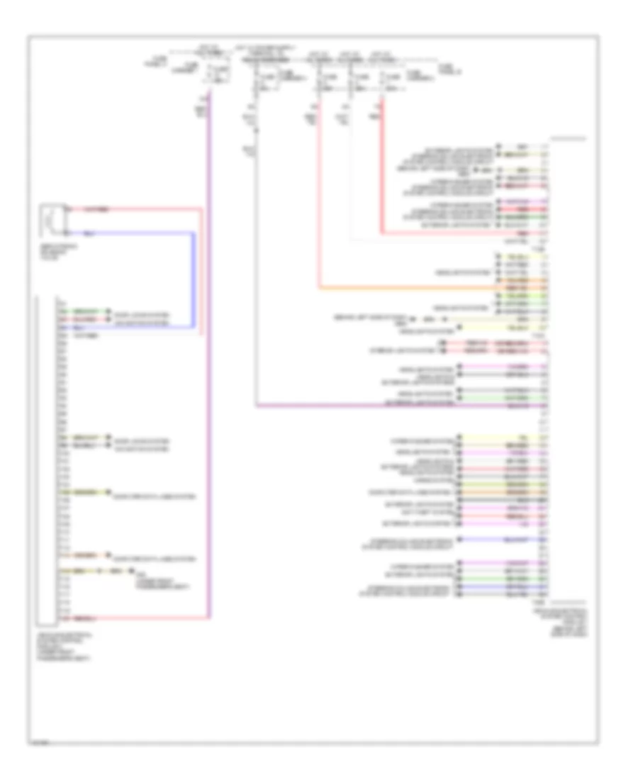 Vehicle Electrical System Control Module Wiring Diagram for Audi Q7 Prestige 2013