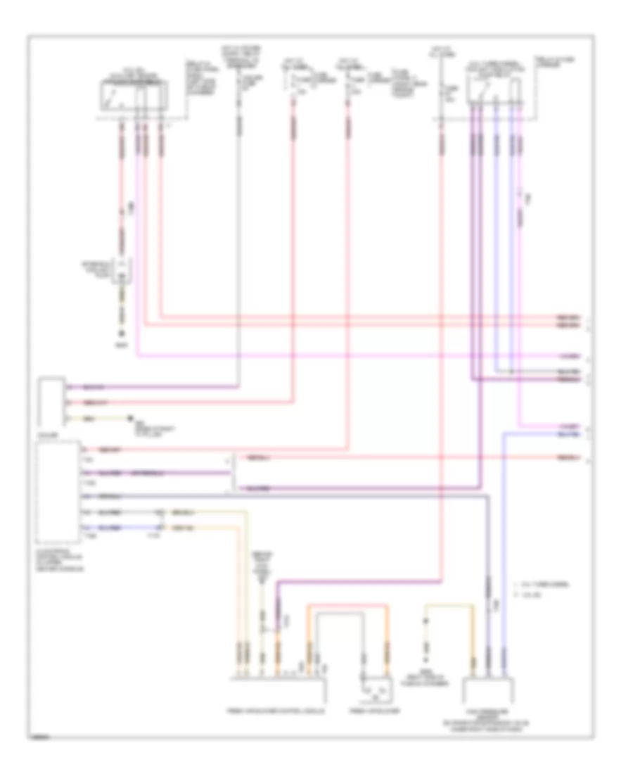 Cooling Fan Wiring Diagram 1 of 2 for Audi Q7 Prestige 2013