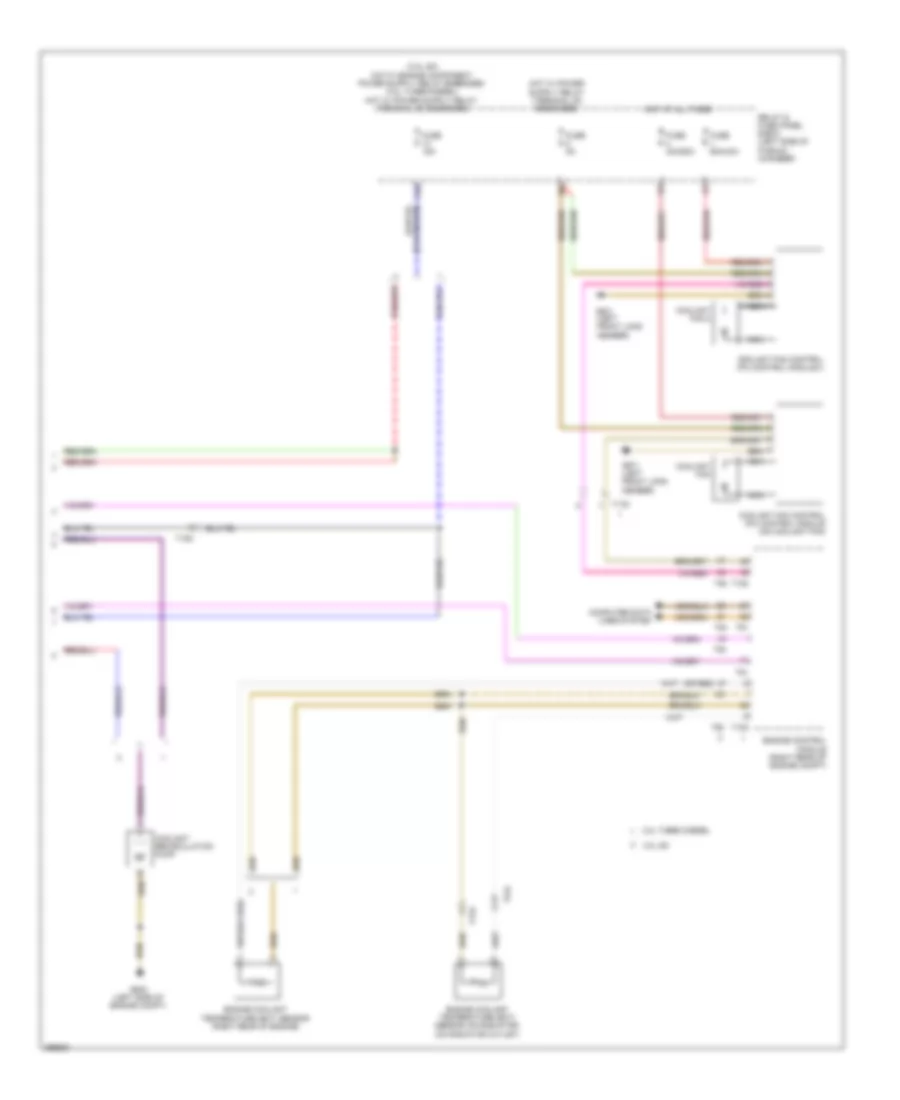 Cooling Fan Wiring Diagram 2 of 2 for Audi Q7 Prestige 2013